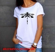 t-shirt z ważką, dostępny w...