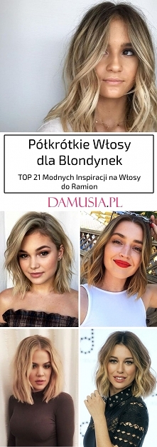Półkrótkie Włosy dla Blondy...