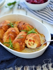 Roladki z marynowaną papryką i fetą