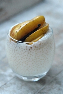 Tapioka na mleku ze śmietaną kremówką