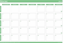 Kalendarz na Marzec 2019r! Do pobrania, zupełnie za darmo!