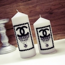 DEKORACJA IDEALNE - świece ręcznie zdobione!