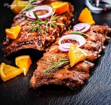 Żeberka w pomarańczowej marynacie Ewy