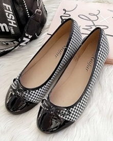 Balerinki w pepitkę od 
Pantofelek24