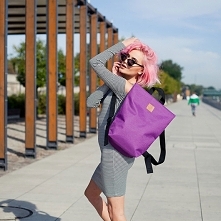 Plecak Mili Urban Jungle - fioletowy