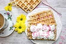 Pyszne domowe gofry podane ...