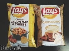 nowe laysy o smaku makaronu z serem i bekonem oraz o smaku cappuccino! jedlibyście?