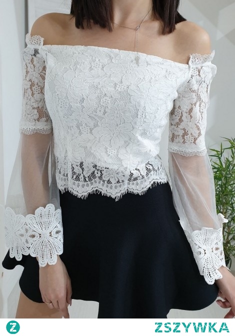 Koronkowy top FRIDA biały.
Ottanta - sklep online