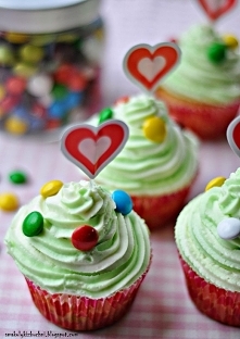 Muffiny z Lentilkami i kremem na bazie serka mascarpone Smakołyki z Kuchni Eweliny Kowalskiej