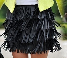Zara spódnica z frędzlami