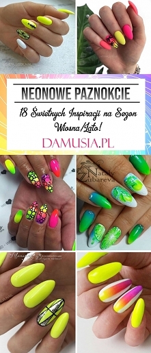 Neonowe Paznokcie – 18 Świe...