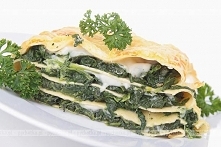 Lasagne ze szpinakiem i pestkami dyni