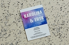 Zaproszenie ślubne Karolina + Eryk