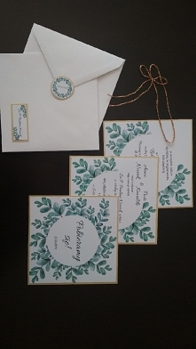 #zaproszenie #zaproszenieslubne #ślub#slubnaglowie #invitation #weddinginvitation #eukaliptus #eucalyptus