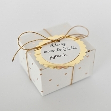 Prośba o świadkowanie - złote serduszka