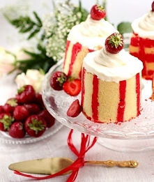 Truskawkowe joconde imprime entremet