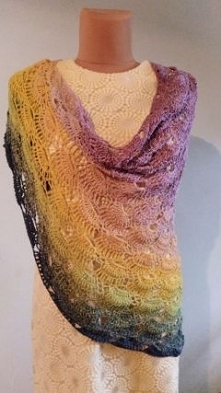 Chusta Virus dziergana szyd...