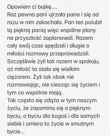 życie, miłość, smutek