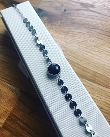 Bransoletka - stal chirurgiczna kolor srebrny, czarny kryształ
cena 38 zł
zapraszam na allegro kasma77