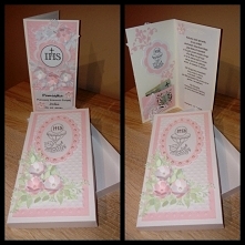 Kartka i pudełko - Pamiątka Pierwszej Komunii Świętej Julii