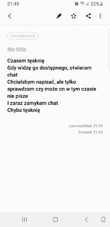 Chyba tęsknię