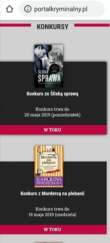 Portalkryminalny.pl

Tu znajdziecie recenzje książek (głównie o tematyce kryminalnej), wywiady z autorami, zapowiedzi wydawnicze, wydarzenia książkowe czy też konkursy.
Mnie pók...