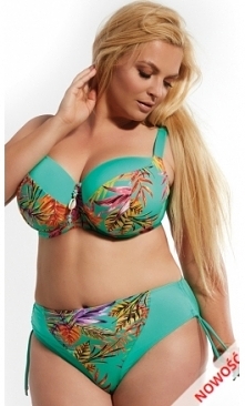 Strój kąpielowy z kolekcji na rok 2019. Miękkie miseczki usztywnione fiszbinami i figi z wyższym stanem. Przy zamówieniu na diores.pl istnieje możliwość dopasowania rozmiaru fig...