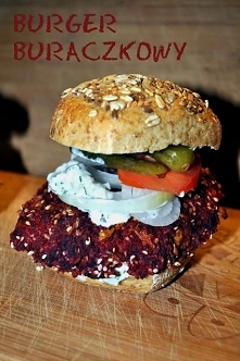 Burger z buraka własnej produkcji :)