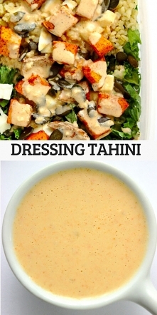 Dressing tahini do sałatek, warzyw, słonych przekąsek, na chleb.