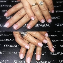 Na górze mój pierwszy french, a na dole trzeci