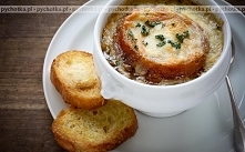 Zupa cebulowa z chlebem