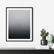 Autorski plakat Bałtyk we mgle