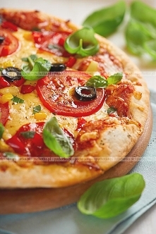 Salmon pizza