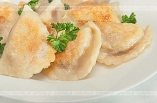 Pierogi z rzodkiewką i cebulą