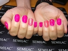 Semilac 103, syrenka neon pink indigo