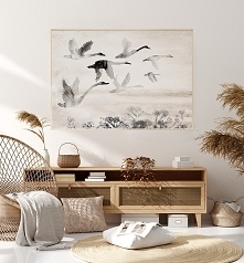 Dzikie łabędzie | 100x70 cm