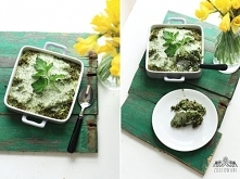 Zapiekanka z kaszy gryczanej i szpinaku