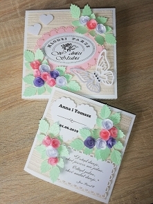 W dniu ślubu - kartka i pudełko