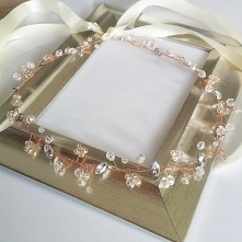 Handmade ozdoba do włosów w kolorze rosegold, na indywidualne zamówienie Klientki <3
