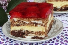 Maziak z truskawkami