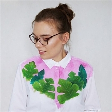 Ręcznie malowana koszula w ...