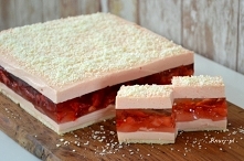 Pyszne ciasto truskawkowe b...