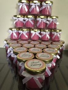 podziękowania dla gości mini świeczki