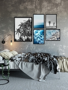 Błękitny zestaw plakatów