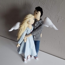 Całkiem duże aniołki od pani Julity:)