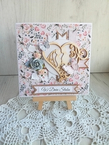 Kartka ślubna 3D z Parą Młodą, na ślub GOTOWA