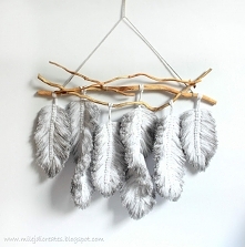 Dekoracja na ścianę liście ...