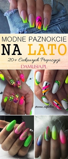 Modne Paznokcie na Lato – TOP 20+ Ciekawych Propozycji na Letni Manicure