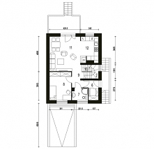 Grab to projekt podpiwniczonego, niedużego domu jednorodzinnego utrzymanego w klasycznej stylistyce. Przeznaczony jest szczególnie dla wąskich działek miejskich i podmiejskich o...