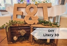 DIY Wielkie Inicjały 3D ze sznurka jutowego na rustykalne wesele